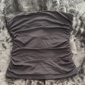 House of Harlow 1960 Black Strapless Crop Top